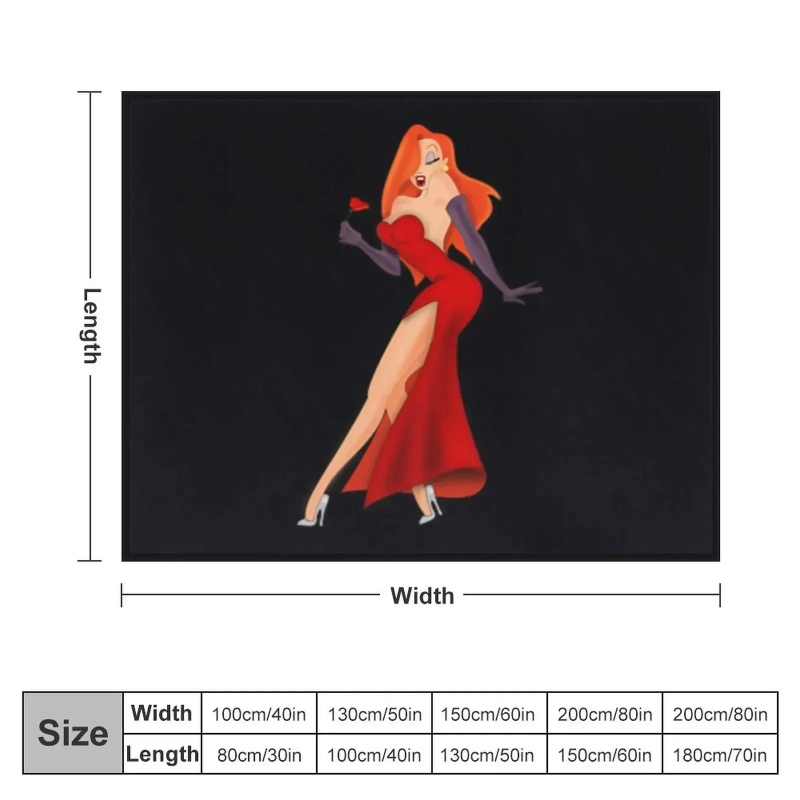 Jessica rabbit Throw Blanket Luxury Moving Decorative Throw Blankets