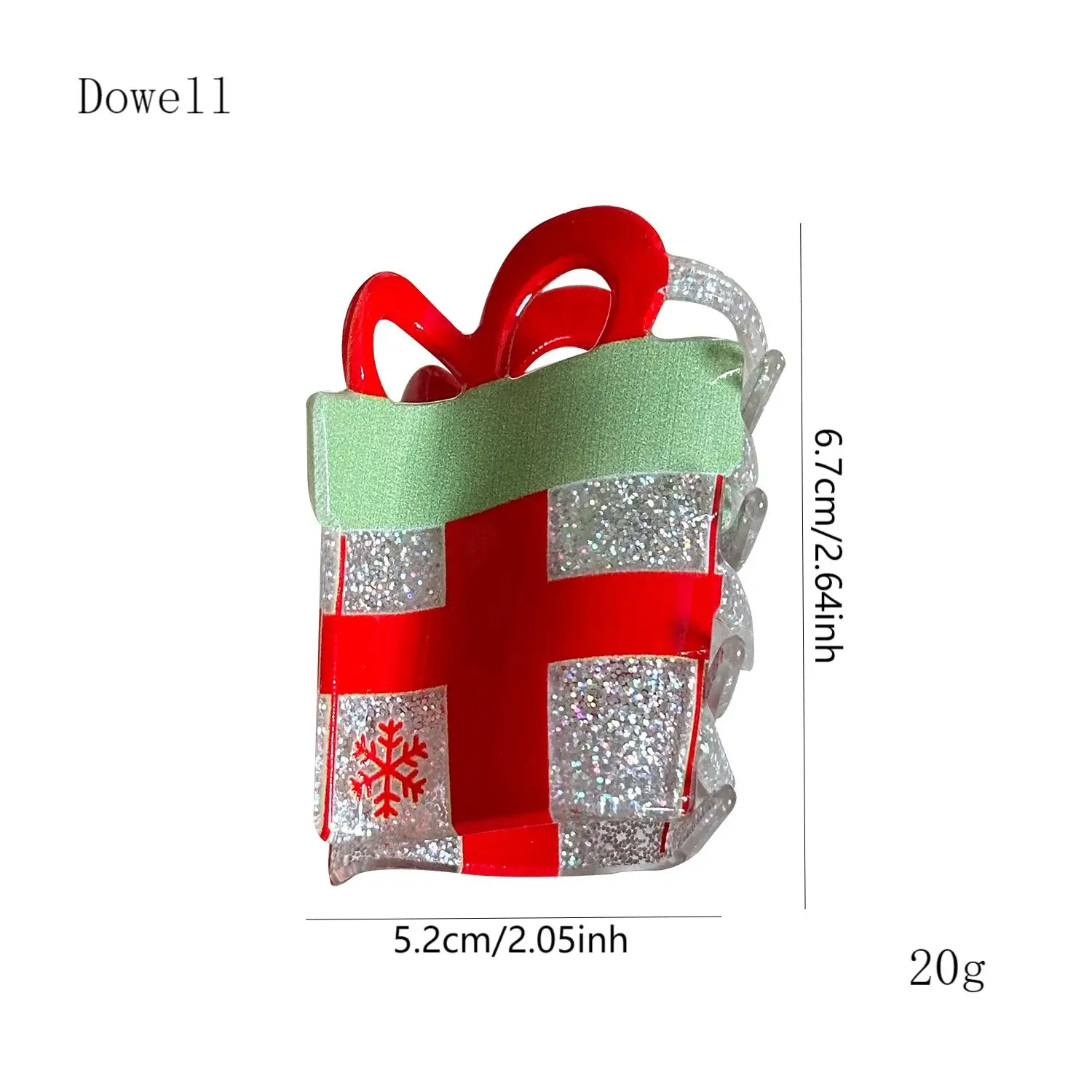 Jepit Rambut Akrilik Natal Dowell Aksesoris Rambut Natal Hadiah Aksesoris Rambut Wanita