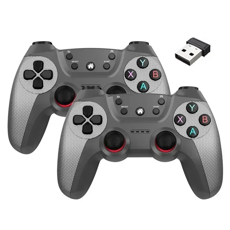 Wireless Doubles Game Controller For Linux Video For Game Box Game Stick PC Smart TV Box 2.4G Gamepad Joystick