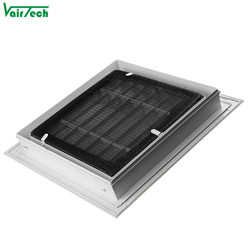 Hotel style ventilation directional ventilation grille with filter