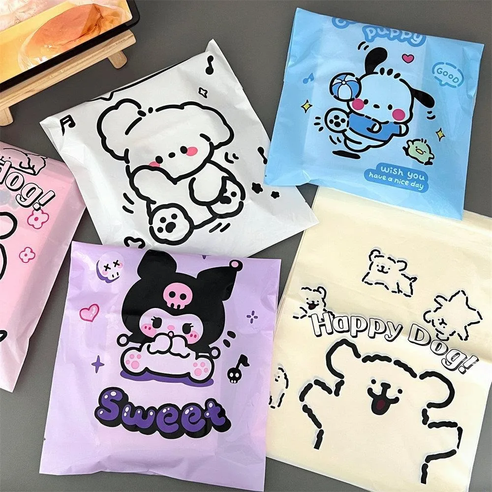 25x35cm Cartoon Express Bag Cute Pupply Courier Envelope Small Gift Bags Business Packaging Supplies Waterproof Mailbag 100Pcs