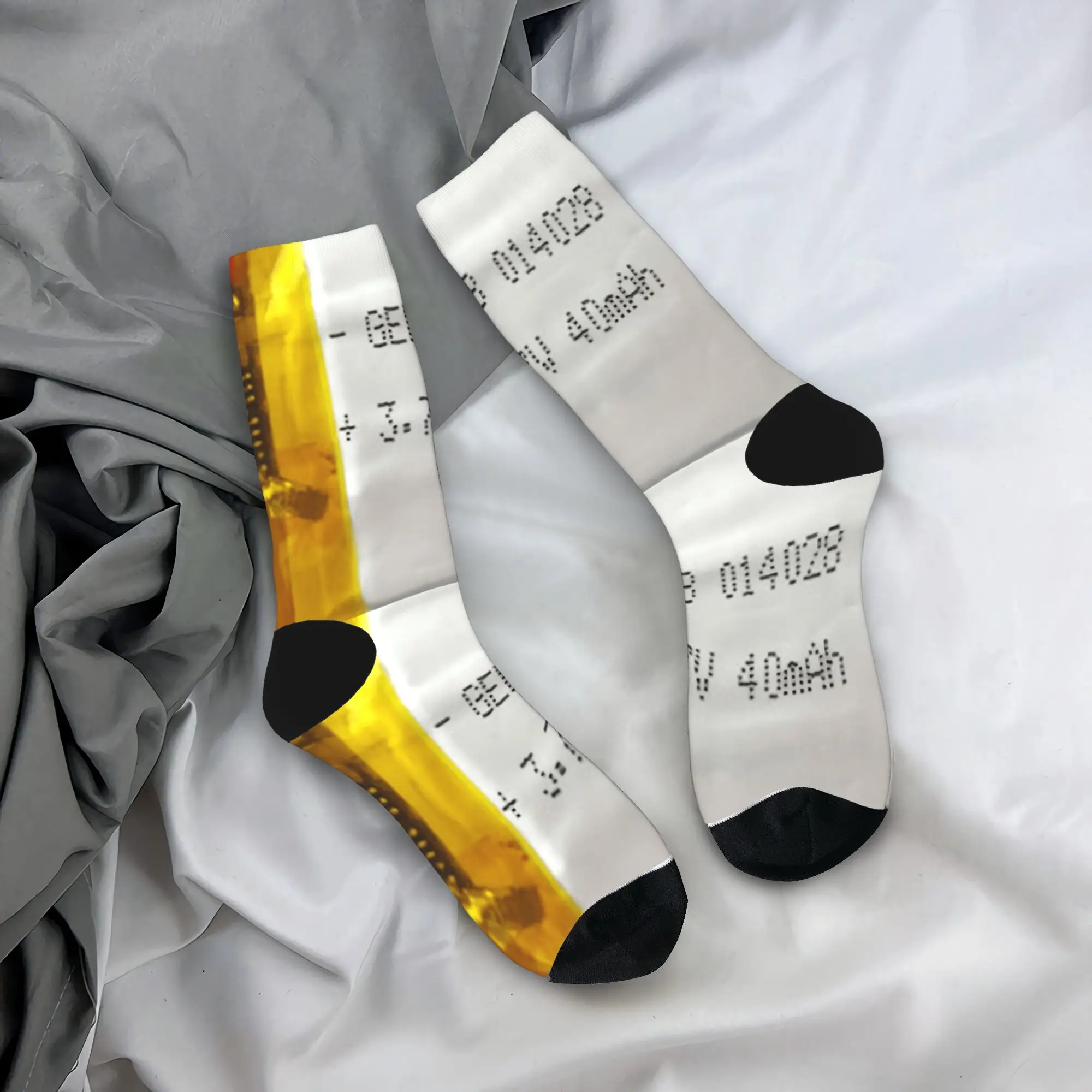 Inflatable Battery Stockings  Modern Socks Men's High Quality Socks Spring Skateboard Graphic Anti Sweat Socks Gift Idea