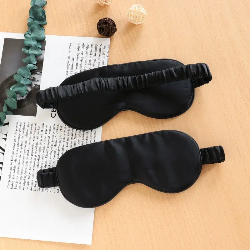 19MM Silk Eye Mask 1pc Both Sides 100% Mulberry Silk Eye Shade Cover Silk filling For Sleeping Yoga