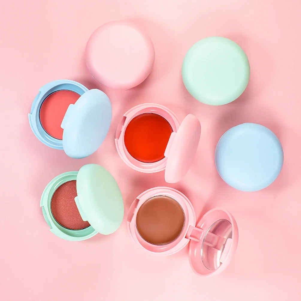 

Private Label 13-color Macaroon Container Blush Powder&cream Custom Logo Shiny Peach Orange Soft Rouge Contour Makeup Wholesale