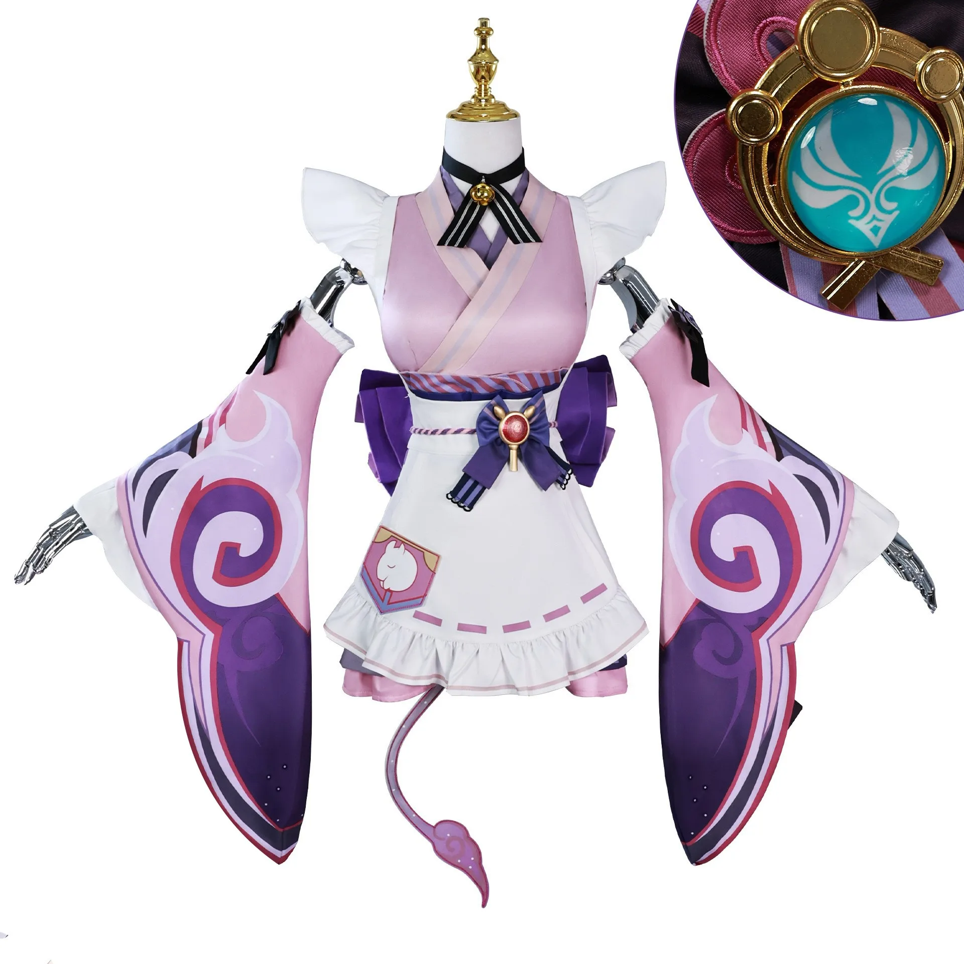 

IN STOCK 2025 Game Genshin Impact Yumemizuki Mizuki Cosplay Costume Full Set Uniform Outfis Yumemizuki Mizuki Cosplay Costume