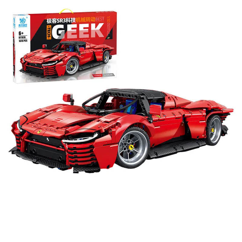 

IN STOCK MOC Technical 1:10 Sports Car SP3 Building Blocks Bricks Assembling Model DIY Children's Toys Christmas Gift Set