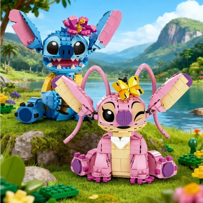

Disney 784pcs Stitch Building Blocks Stitch Angel Compatible 43257 Bricks Stitch Girl Boy Birthday Christmas Gift Toys