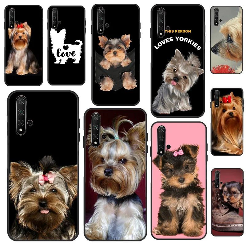 Yorkshire terrier dog For Huawei Honor 50 Mate 20 Lite P40 P30 P20 Pro Nova 9 P Smart 2019 8X 9X 10i Phone Case