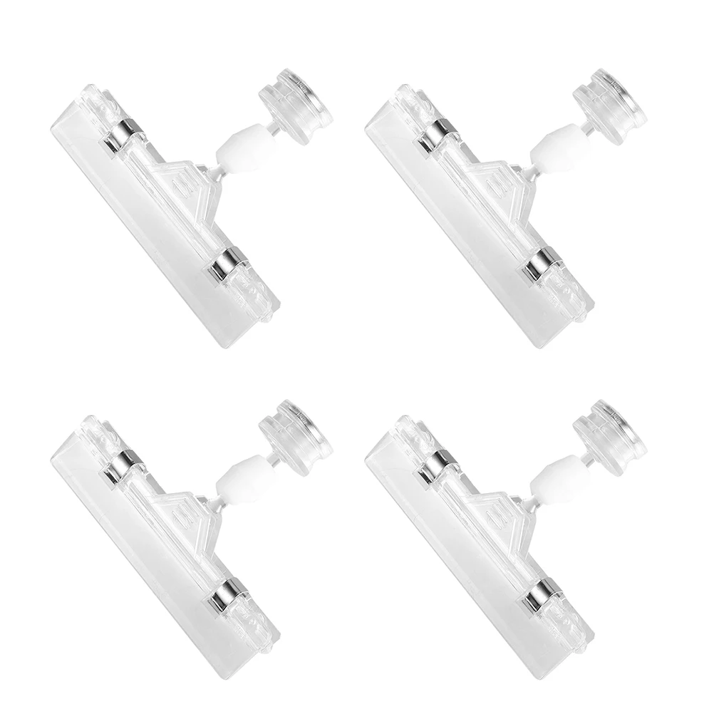 4 Pcs Transparent Magnet Clips Portable Price Holder Display Tags Retail Stainless Steel Label Magnetic Racks Chalkboard Clips