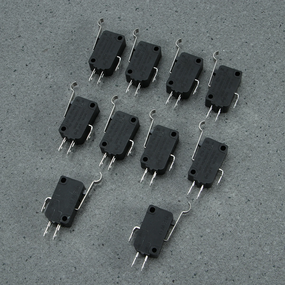 

12 pcs Micro Waterproof Long Hinge Switches Home Appliance Use Pin Type Plastic Sealed Micro Limit Switch Electric