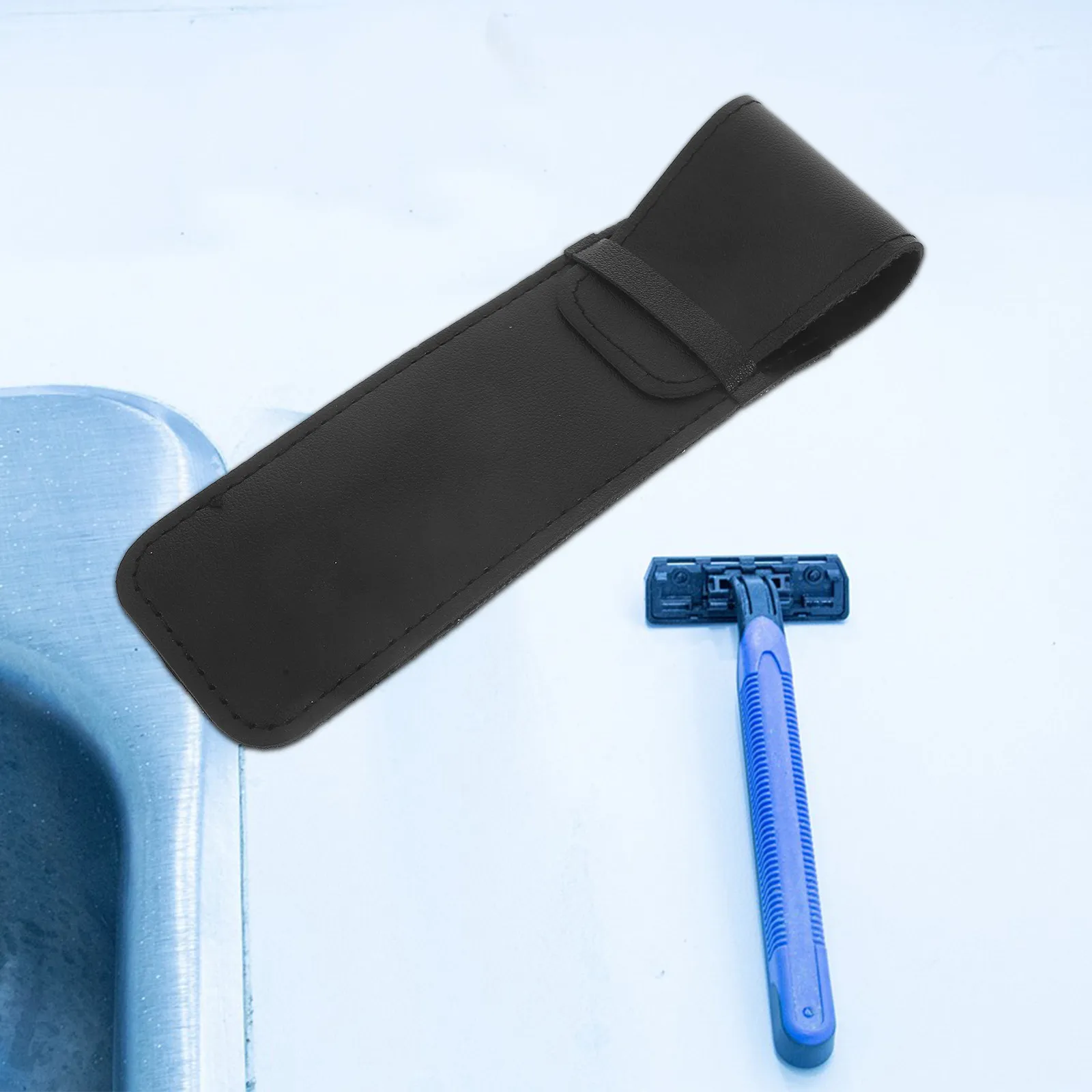 

4Pcs Portable Shaver Bag Razor Protective Cover for Travel Shaver Case Manual Razor Organizer Business Gift Idea