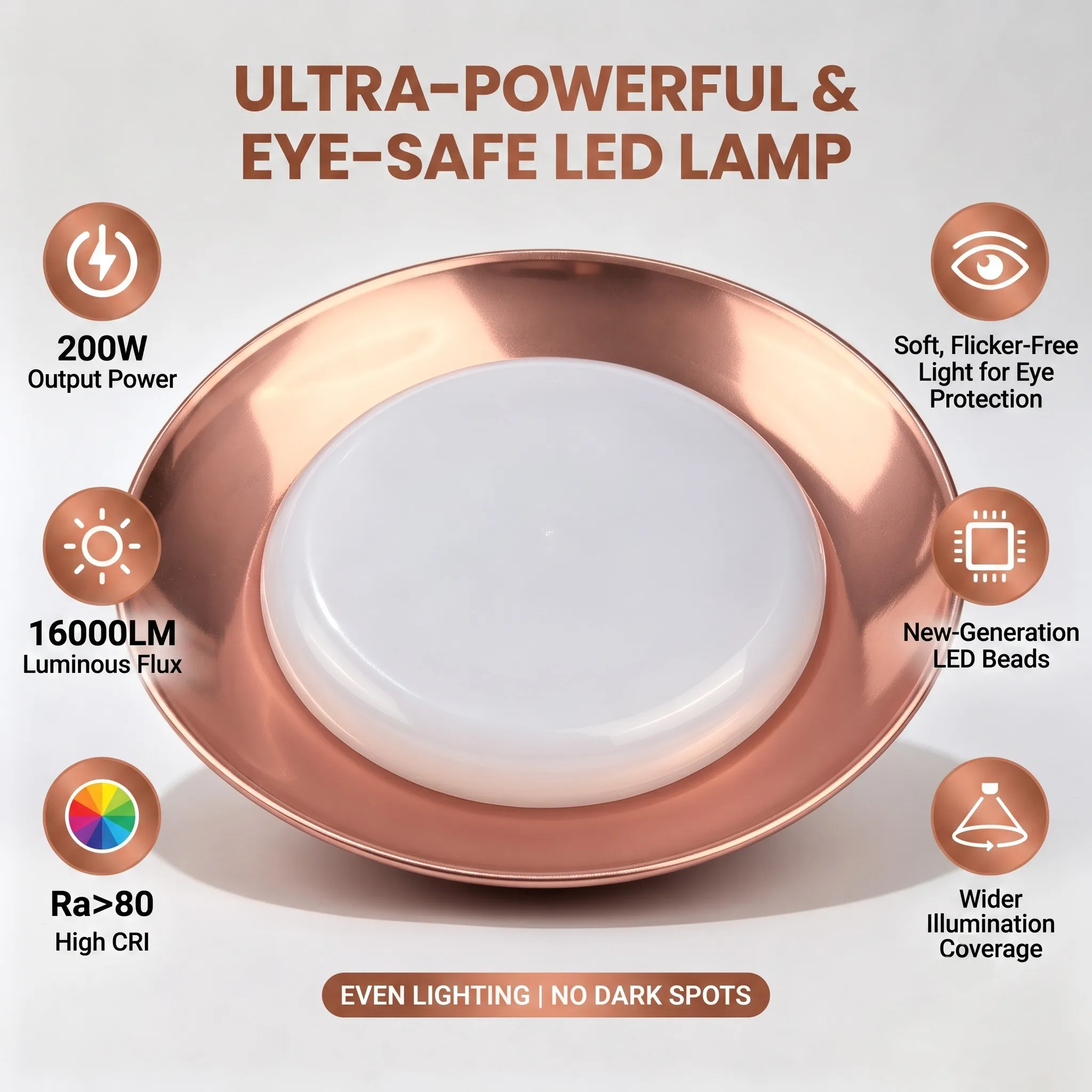 TATIBS 200W Full Aluminum Rechargeable LED UFO Light Three Proof UFO Light Charging Outdoor Lamp Night Market Stall Rechargeable
