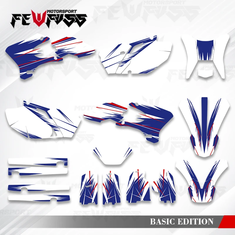 Fewfuss For Yamaha WR250F WR450F WRF250 WRF450 2003-2005 2006 Custom Graphics Backgrounds Decal Sticker Number Name Custom