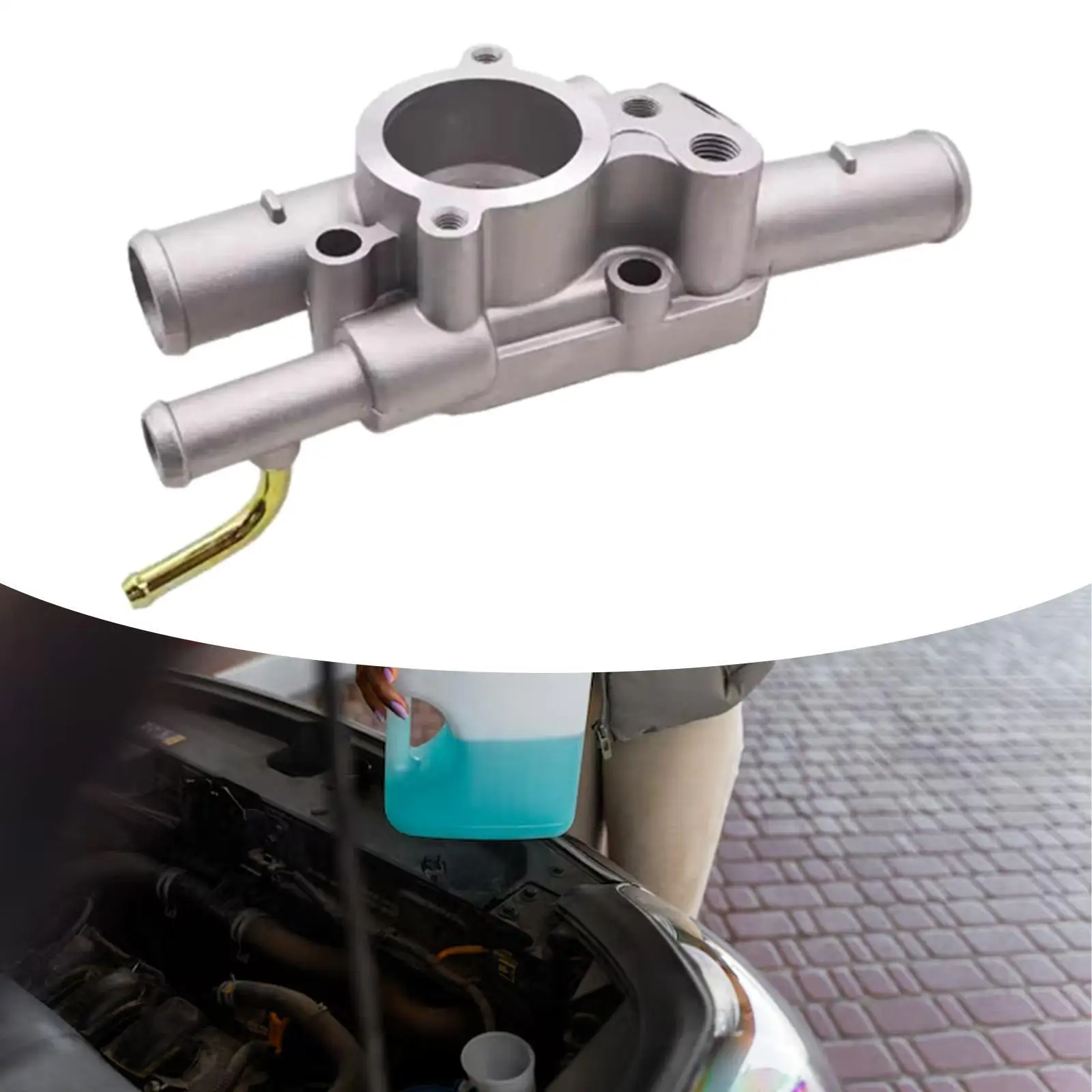 

Thermostat Housing Assembly Sturdy Practical Wear Resistant Easy to Install Directly Replace 16333-11211 11210 Auto Accessories