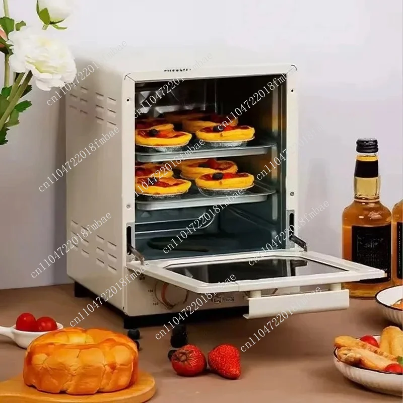 Large-capacity 15L household electric stove, multi-functional three-layer vertical egg tart stove