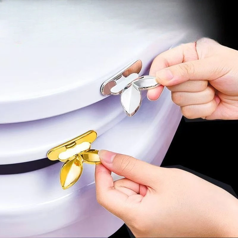 2Pcs Toilet Lid Lifting Device Lid Lifter Toilet SeatS Lifter Toilet LidS Handle Bathroom Supplies Multifunctional ABS Practical