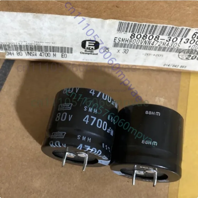 

Оригинальный японский электролитический конденсатор NIPPON 80V 4700UF серии SMH 35*30