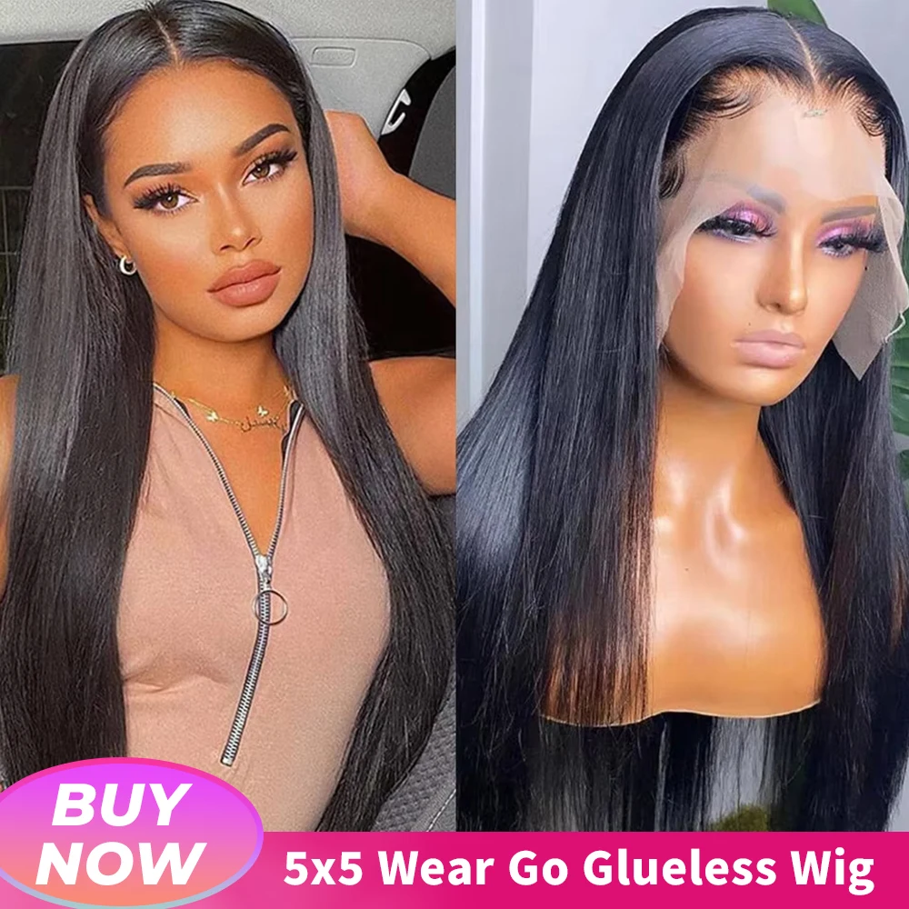 

13x4 13x6 Straight Human Hair Wigs 30 Inches Lace Front Human Hair Wig Pre Plucked With Baby Hair For Women 200 Density
