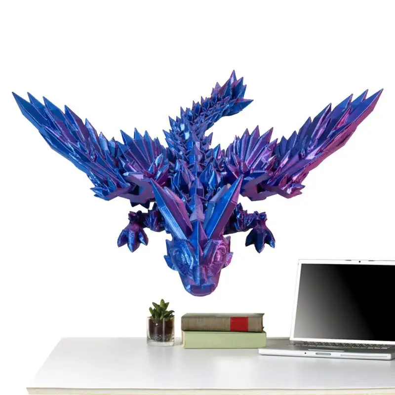 3D Printed Dragon With Wings Dragon Egg Fidget Toy Surprise Year Of The Dragon Articulated Crystal Dragon Beautiful Flexible