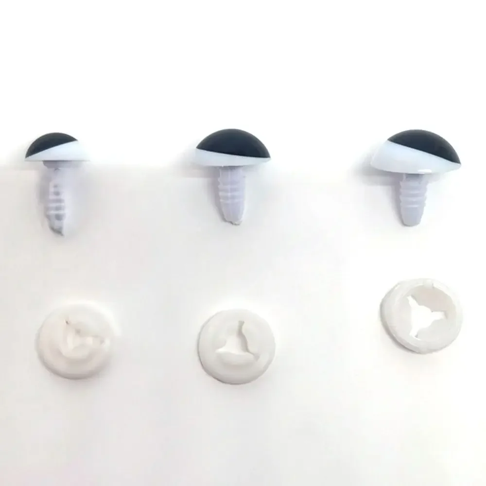 10pcs/5pairs Black&White Eyes Crafts Eyes with Washer Plastic Puppet Crystal Eyes 13/16/18/21mm Bear Animal Accessories
