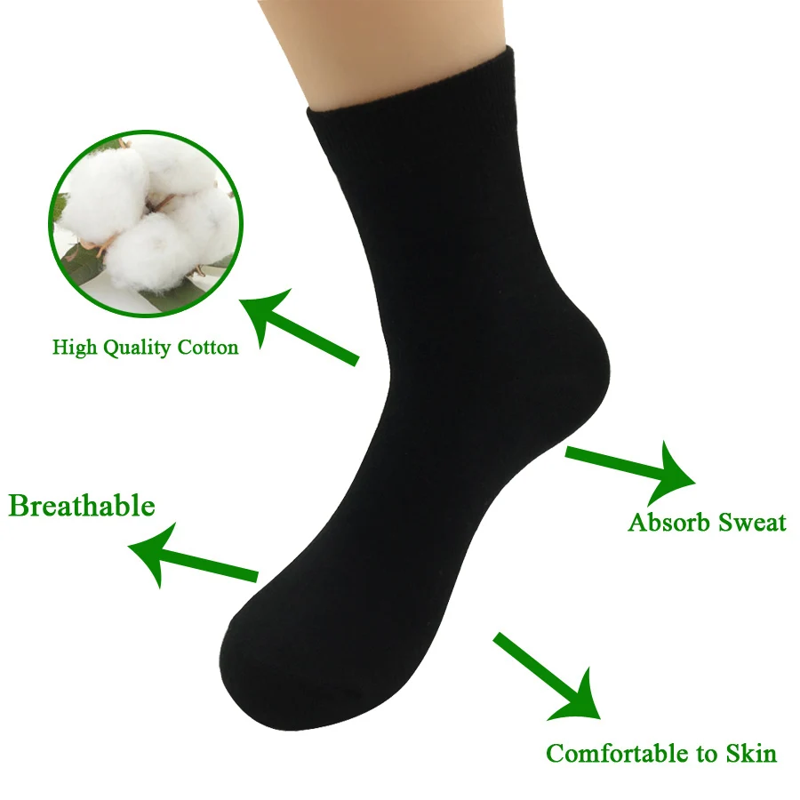 Calcetines de algodón transpirables para hombre, medias informales de Color sólido y negro, ideal para boda, regalo, gran oferta, lote de 5 pares, 2023