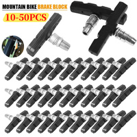 10-50PCS V Type Silent Brake Pads Shoes Bike Bicycle Cycling Mountain Bike Dead Speed Brake Pads For Mountain Folding Bikes