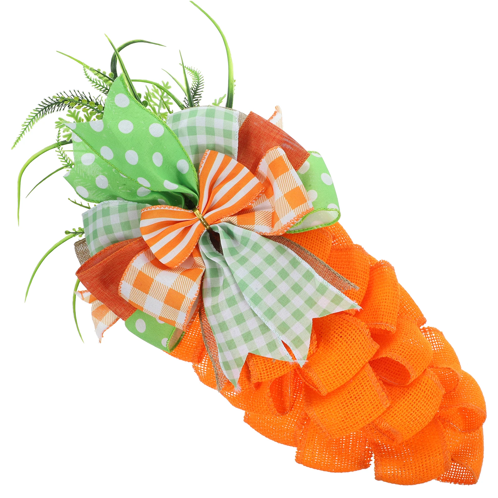 

1pcs Easter Carrot Wreath 30Cm Hanging Decor For Front Door Wall Window Party Spring Festival Decoration Artificial Wreath