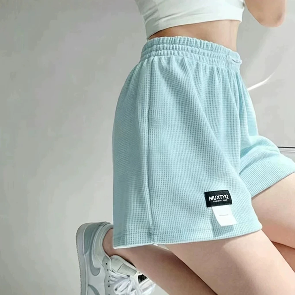 Home Casual Pants Leg Pants Women's Summer Thin, High Waist, Straight Tube, Loose Casual pajamas Pants, 5-point Cheap Pants