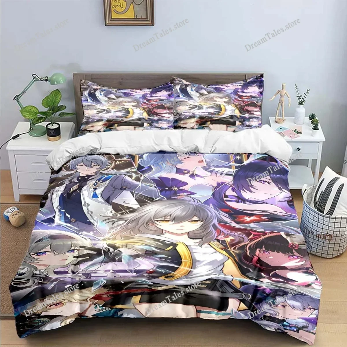 3D Fashion Game Honkai StarRail Print Bedding Sets Bed Supplies Set Duvet Cover Bed Comforter Set Bedding Set Luxury Gift