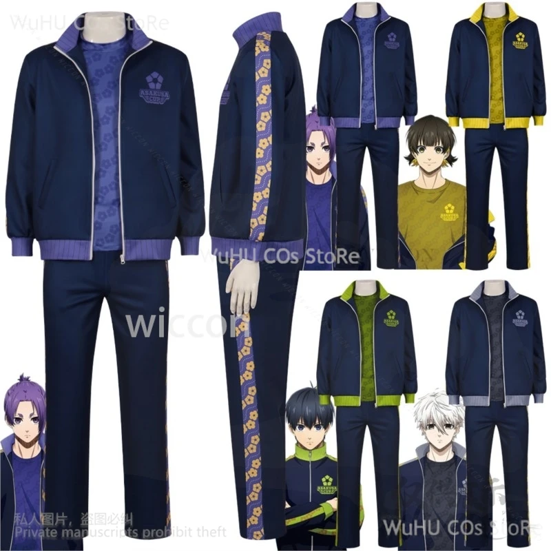 

Anime Blue Lock ASAKUSA CUP Isagi Yoichi Cosplay Costume Sportswear Football Team Uniform Suit Man Halloween Christmas