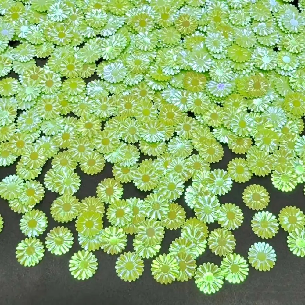 Durable Nail Art Daisy Sequins Glitter Phone Case Decor 100g/bag Flower Loose Sequins 9mm Shiny Slime Fillers Craft Accessories