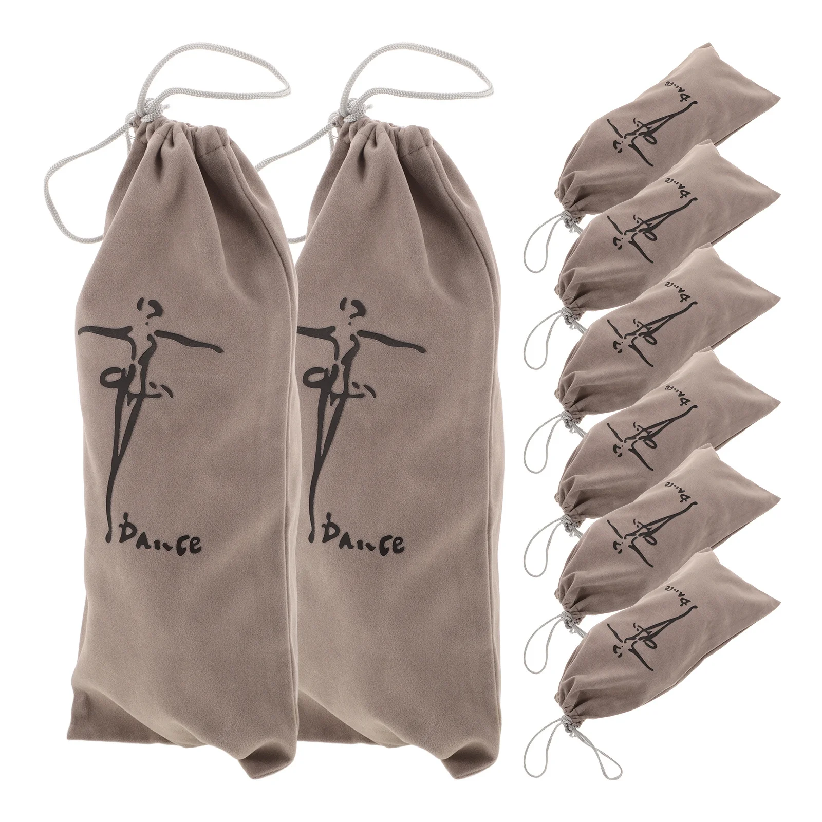 8 قطعة أكياس أحذية الباليه الغبار الرباط أحذية الرقص حقيبة التخزين لأحذية الباليه اللاتينية المنظم الحقيبة أمتعة السفر #5