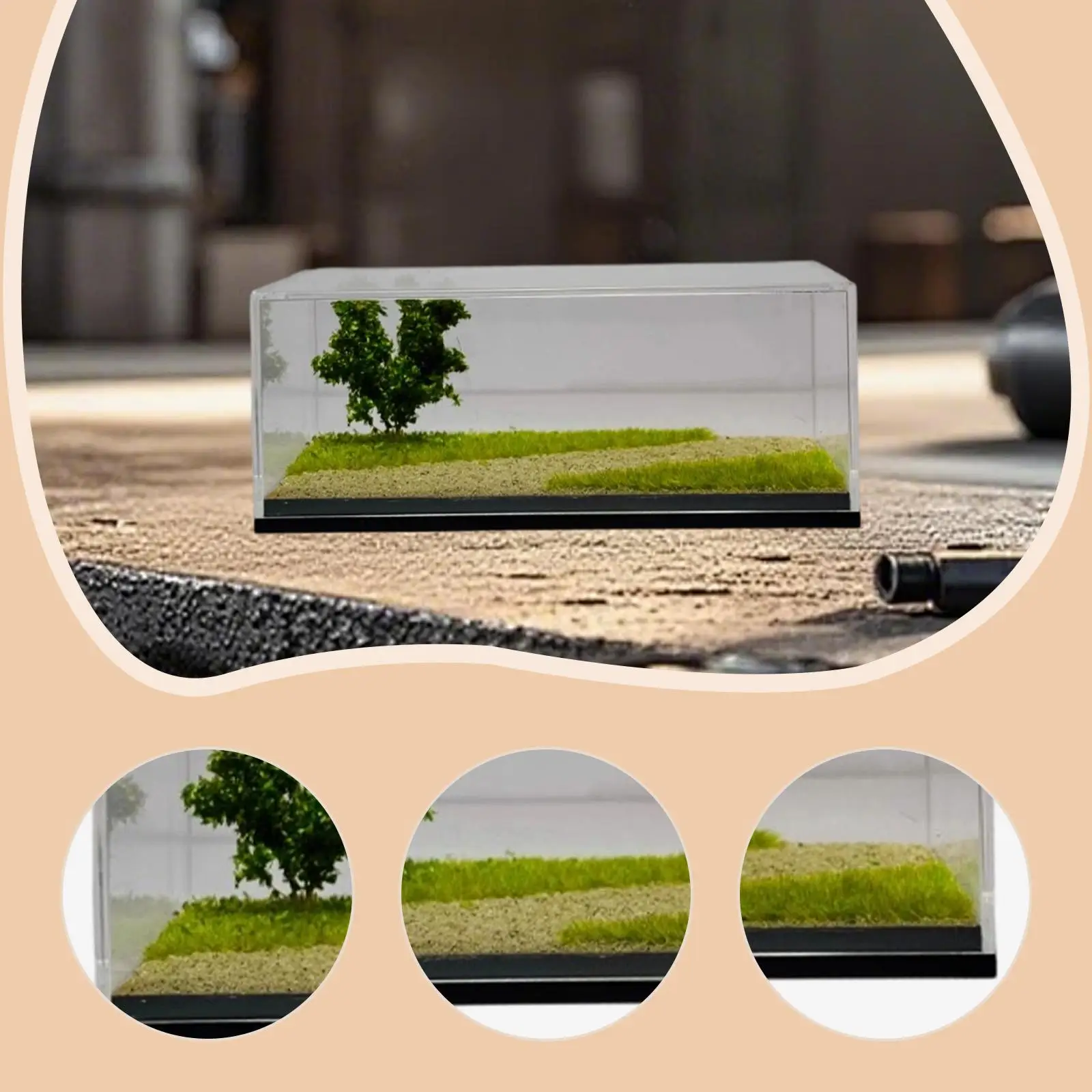 Model Car Showcase Box for 1 64 Diecast Cars Clear Plastic Storage Display Case for Collector Gift