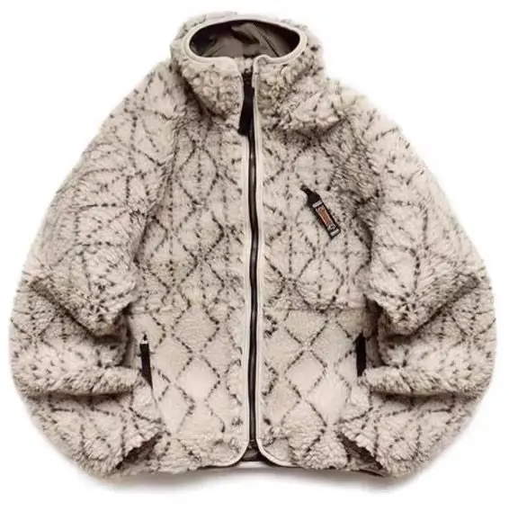 23AW High Street KAPITAL Reversible Turtleneck Zippered Long-sleeve Jacket Men Women Fashion Casual Jackets