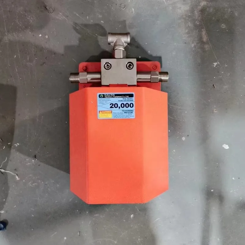 3fChina Supplier 20Kpsi-1500Bar Water Jet Pipe Cleaning Machine ultra High Pressure Water Blasting Machine Foot Valve