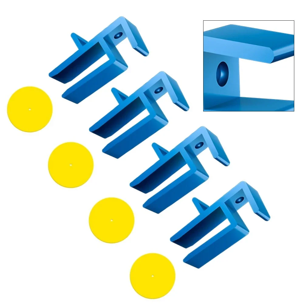 Woodworking Jigs Set of 4 for Precise Cabinet Marking and Installation with Adjustable Clamps for Secure Material Positioning
