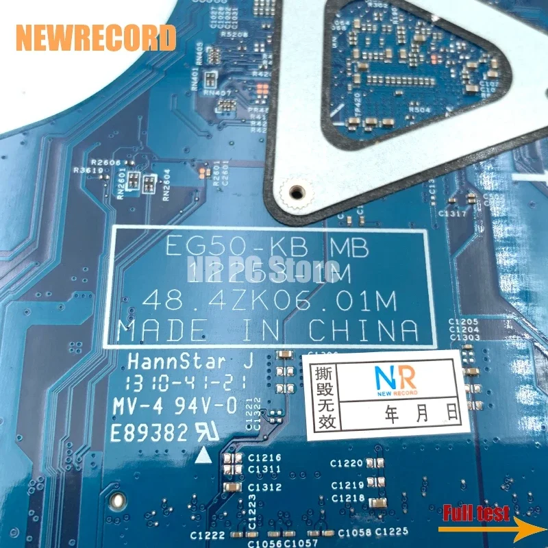 Placa base para portátil Acer GATEWAY NE522, NBY2Z11002, NB.Y2Z11.002, 48.4ZK06.01M, E1-2500, CPU, prueba completa