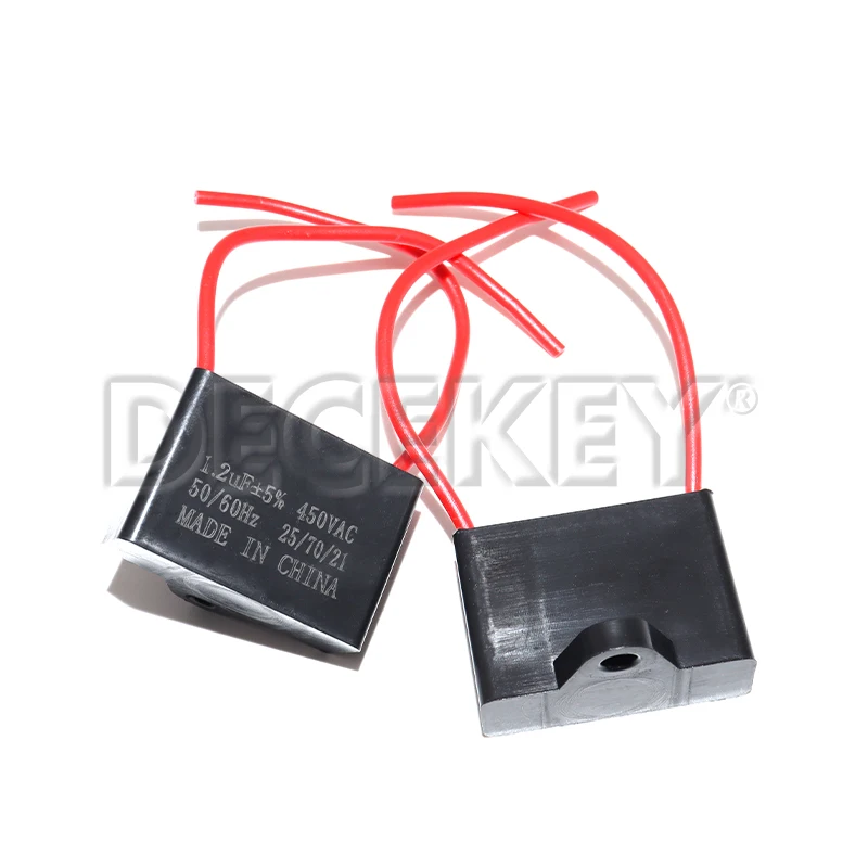 CBB61 Lüfterkondensator 450V 1UF 1,2UF 1,5UF 2UF 2,5UF 3UF 4UF 5UF 6UF 10UF Deckenventilator-Motorlaufkondensator Rechteckiger Kondensator CBB 61