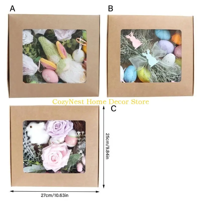 92MF Easters Rabbit Eggs Chick Flowers Set Easters Rabbit and Eggs Charm for Kids DIY Decorations and Classroom Activities