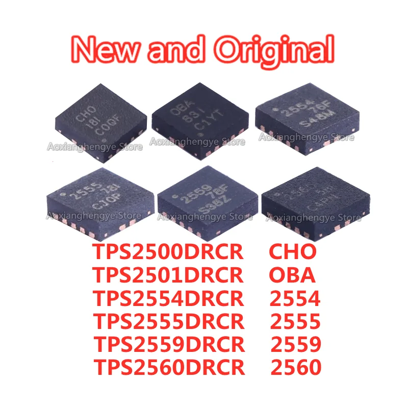 10pcs TPS2500DRCR TPS2501DRCR TPS2554DRCR TPS2555DRCR TPS2559DRCR TPS2560DRCR OBA CHO 2554 2555 VSON10 Power electronic switch