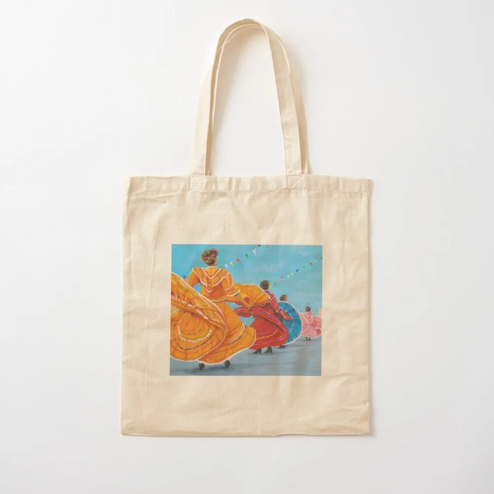 

Bailarines en Baile Folklorico Tote Bag, мужская сумка для покупок, холщовая большая сумка