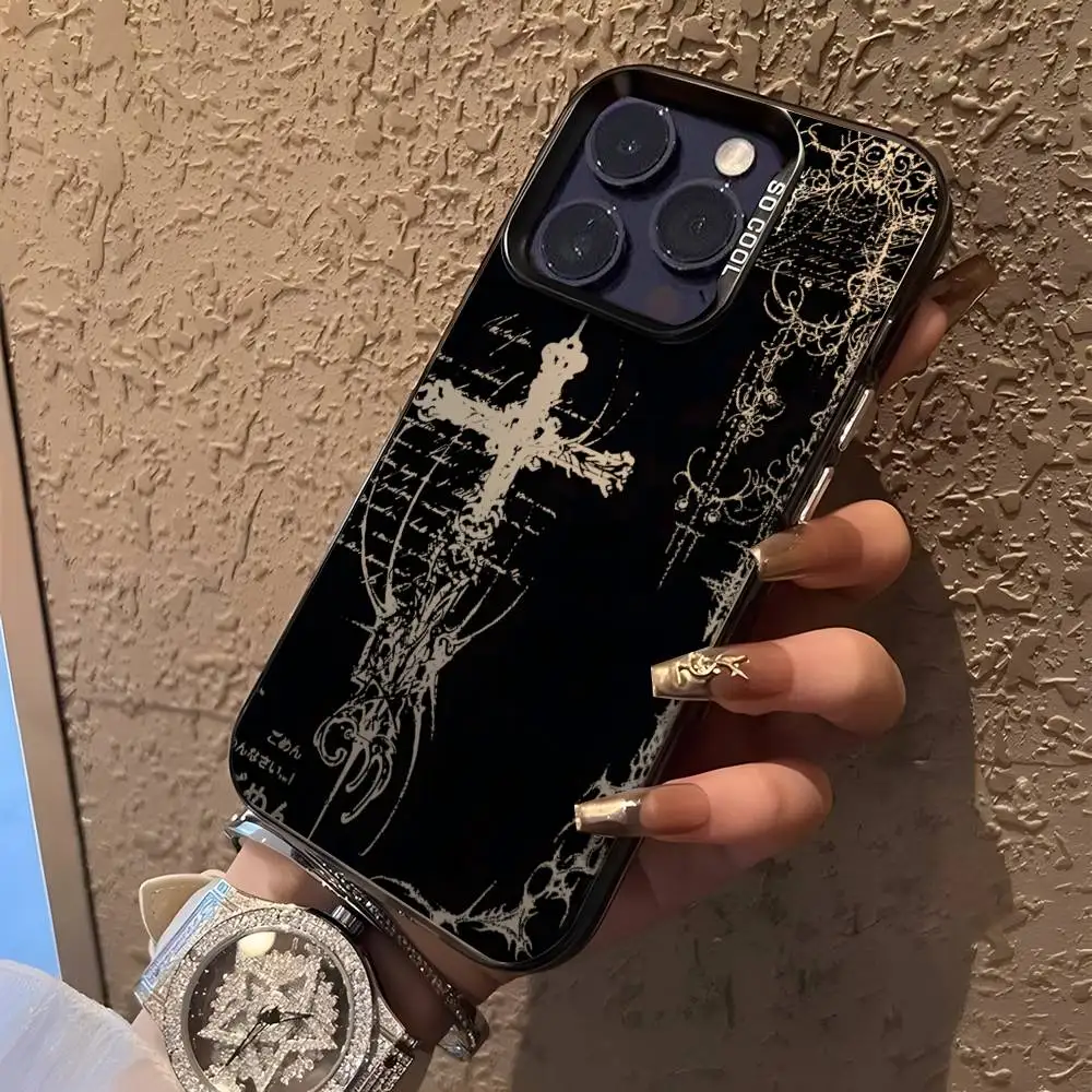 Gothic coquette cybersigilism Phone Case For iPhone 16,15,14,13,12,11,Pro,XS,Max,Plus,Mini,SE Black Candy Matte Shockproof Cover - náhled 4
