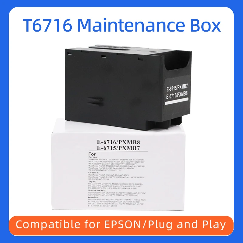 

T6715 T6716 Maintenance Box For Epson WF-C5790 M5299 M5799 ET-8700 WF-C529R C579R WF-C5210DW WF-C5290DW C5710DWF M5298 printers