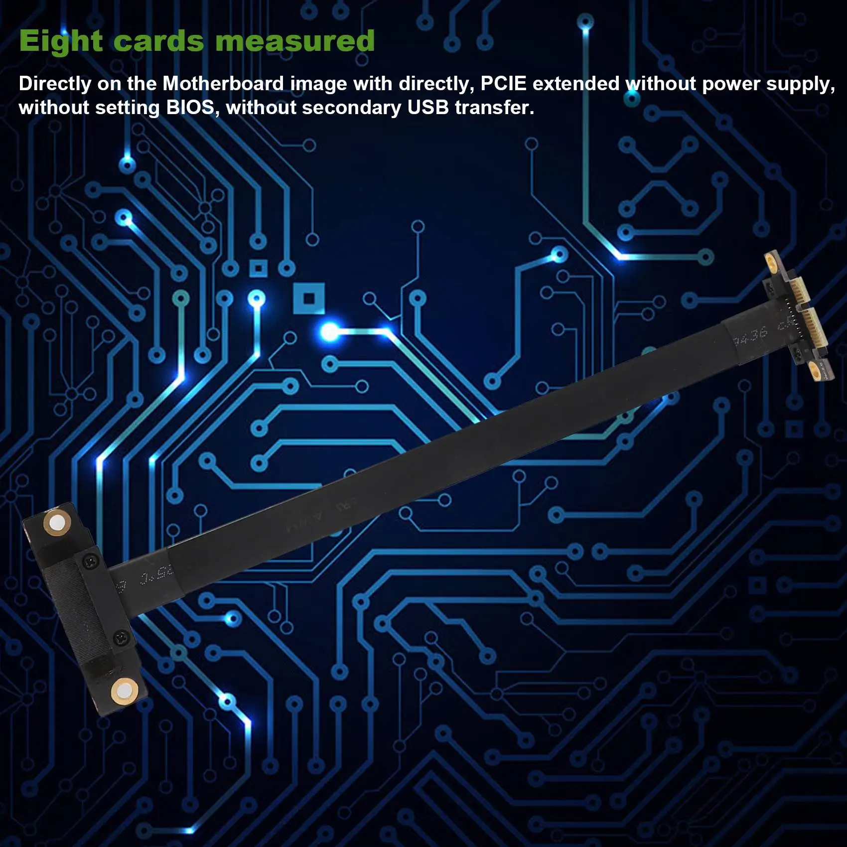 Câble PCIE BronchRiser pour Touristes, Résistant 90, Angle Droit, PCIe 3.0, 8Gbps, PCI Express 1X, Carte Riser, 20cm