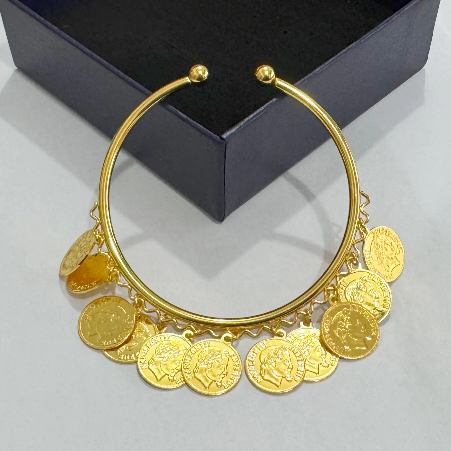 Ethnic Fashion Co In - Mode Gouden Legering Munten Kwastje Enkelbandje