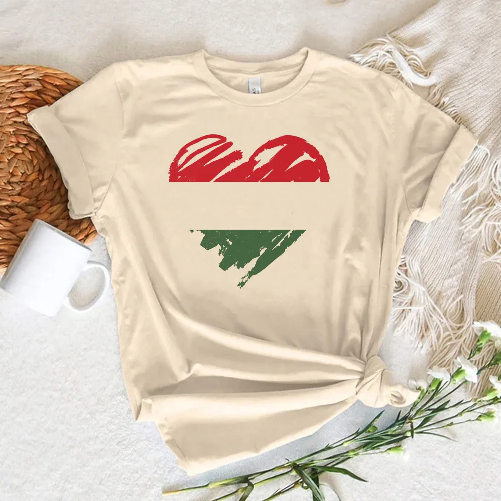 

Hungarian Tee women anime graphic streetwear t shirt female 2000s streetwear clothes