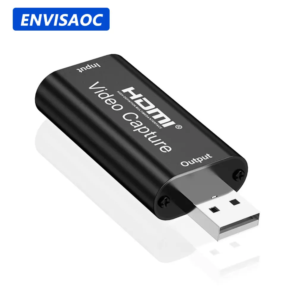 Hdmi-compatível com placa de captura de vídeo usb tipo c grabber caixa para ps4 jogo dvd filmadora câmera registro placa de vídeo streaming ao vivo