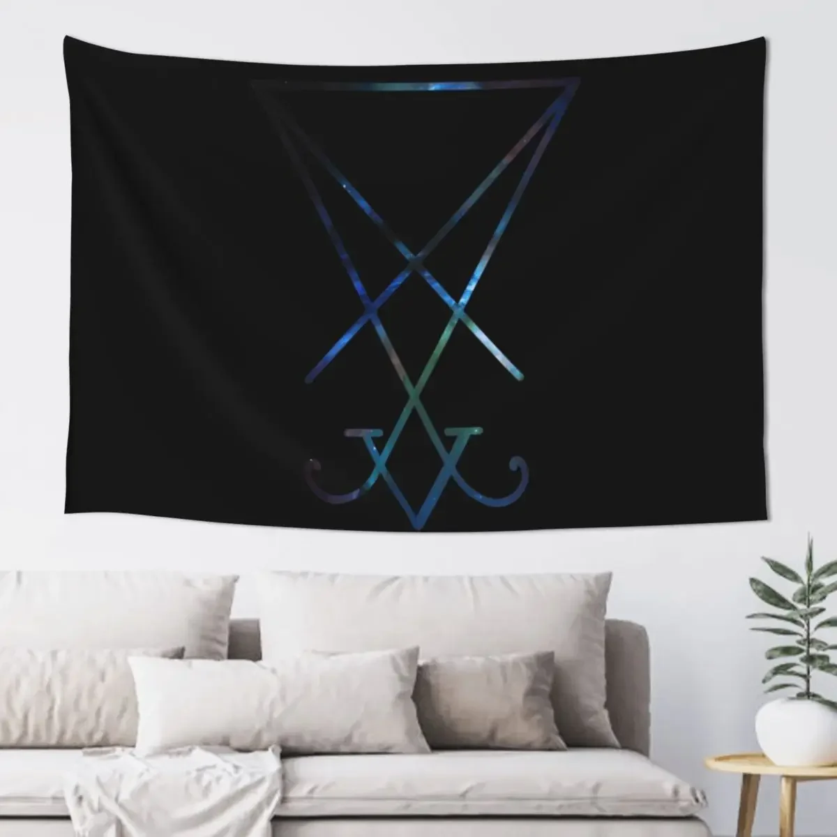 

Sigil of Lucifer / Seal of Satan infused with Orion Nebula Tapestry Cute Room Things Wall Tapestries Tapestry