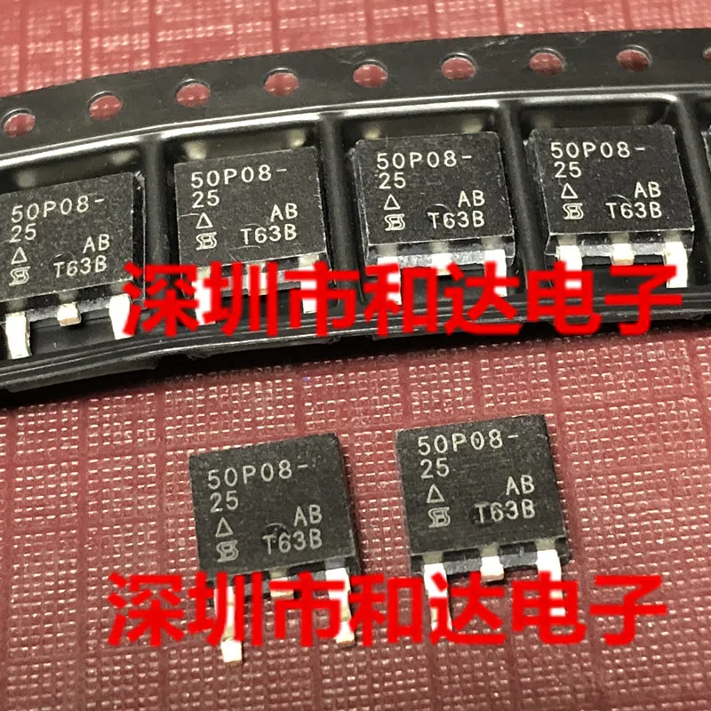 

10 шт. оригинальные новые 50P08-25 SUD50P08-25L SMD TO-252-80 В-50 А