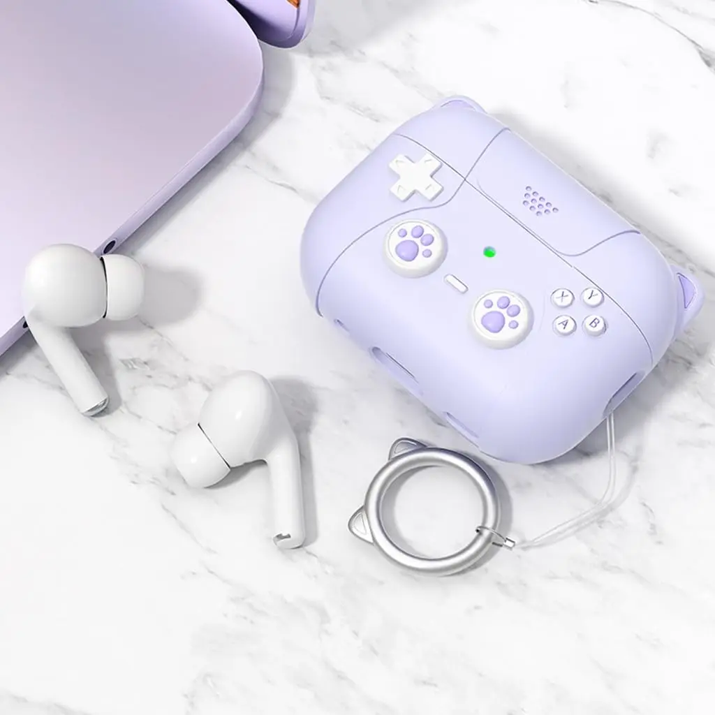 حافظة لطيفة على شكل مخلب قطة لأجهزة AirPods Pro 3 (2025) حافظة كلاسيكية من السيليكون الواقي لأجهزة AirPods Pro 3 مع مجموعة منظف لأجهزة Airpods Pro 3